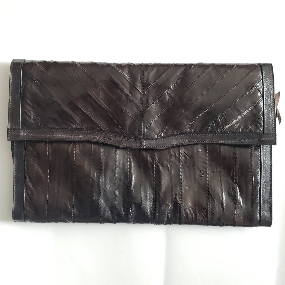 Vintage | Genuine Eel Skin Leather Clutch